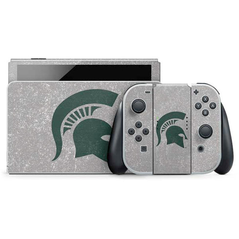 Michigan State University Grey Spartans Logo Nintendo Skins